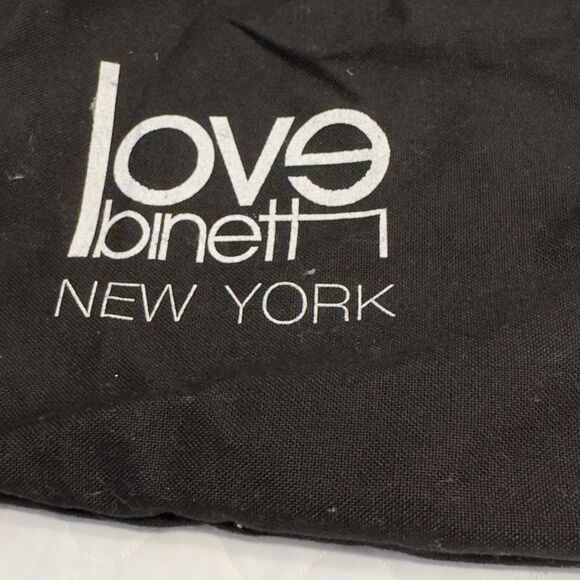 Love Binetti Diego Metal Brass Stud Clutch Bag Mini Purse Butterfly Coral Tassel - Picture 9 of 16